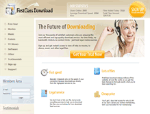 Tablet Screenshot of firstclass-download.com